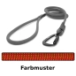 Preview: klassische Hundeleine TWIST - M - 145cm - rot mit grünen Punkten